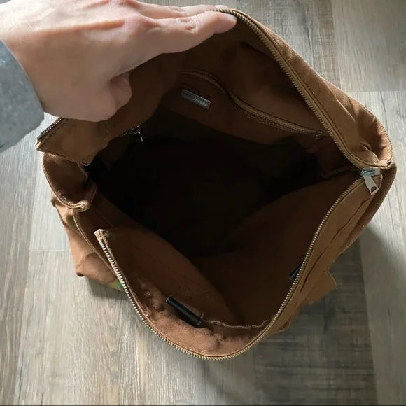 Vintage Y2K Marc Jacobs Brown & Green Canvas Tote Bag - Picture 8 of 11